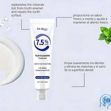 Pasta dental con hidroxiapatita (3 unidades): protección avanzada del esmalte, fortalecimiento dental, aliento fresco, limpieza profunda y cuidado dental. - Pasta dentífrica - Ver 6