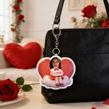 Customized Photo Keychain, Personalized Keychain, Customized With Pictures, Cute, Suitable For Father's Day, Mother's Day, Halloween, Christmas, Christmas Eve, Valentine's Day, Birthdays, Personalized Anniversaries - Little Bear - Love - View 6