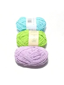 3pcs/150g Velvet Soft Yarn, Medium Thickness Knitting Yarn, Fluffy & Soft Polyester Knitting Yarn, Suitable For DIY Crafts, Knitting And Crocheting Scarves, Hats, Shoes, Bags, Cushions, Dolls, Blankets, Slippers, Handmade Crochet Projects - Multicolor - View 10
