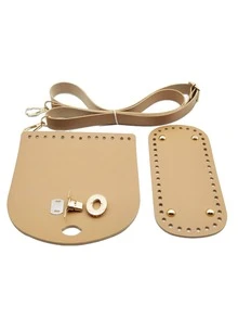 Bộ dụng cụ tự làm túi móc len 3 món, bao gồm quai giả da, đáy túi và nắp túi - Vật liệu thủ công làm túi, quai đeo điều chỉnh được thoải mái, phụ kiện đáy túi kèm kim loại, phù hợp với túi đan, túi móc, túi xách tay, là lựa chọn thay thế lý tưởng cho các sản phẩm thủ công thời trang và là sự lựa chọn hoàn hảo để làm túi xách tay, phụ kiện túi xách tự làm. - Nhiều màu - Xem 11