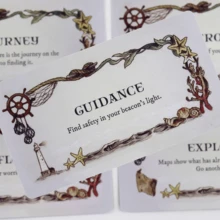 1 Set Ocean Melody Inspired Cards - 40 Cards, A Card Game, Magical Messages From Mermaids, Divination Cards, Mermaid Oracle Cards - Multicolor - View 4