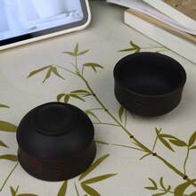 1 Set Lila Ton Hanwa Teekanne Set, handgefertigtes Lila Ton Teegeschirr, Heim- und Reise Tee Set, beinhaltet 1 Teekanne und 2 Gäste Teetassen, einzigartiges chinesisches Stil Teegeschirr, geeignet für Zuhause, Gäste und als Geschenk - Verschiedenfarbig - Übersicht 6