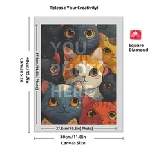 [5D Diamond Painting]Custom Diamond Art Painting Kits For Adults, DIY Personalized Diamond Art Photo Customized Your Own Photos, Painting By Diamond Pictures Kits For Home Decor (For Family),Custom 5D Full Diamond Art Painting Craft - Multicolor - View 74