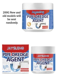 jakehoe 杰克豪管道疏通粉（25克/100克/200克/350克装），浴室及厨房管道除臭疏通剂，有效溶解顽固堵塞物，清洁用品，管道配件，假日清洁好帮手，保持管道畅通 - 彩色 - 查看 13