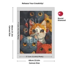 [5D Diamond Painting]Custom Diamond Art Painting Kits For Adults, DIY Personalized Diamond Art Photo Customized Your Own Photos, Painting By Diamond Pictures Kits For Home Decor (For Family),Custom 5D Full Diamond Art Painting Craft - Multicolor - View 72