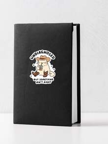 Self-Adhesive Vinyl Sticker - Cowboy Cat | Undiagnosed But Something Feels Off - Funny Western Meme, Disposable - Multicolor - View 6