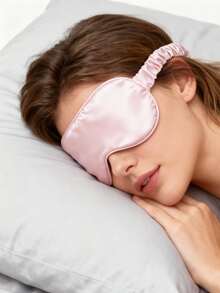 一套缎面睡眠眼罩，缎面睡眠眼罩，发圈，遮光眼罩，伴娘礼物，粉色。丝绸缎面睡眠眼罩，粉色睡眠眼罩，遮光眼罩，男女通用，柔软透气遮光眼罩，旅行必备，伴娘礼物。 - 粉色 - 查看 3