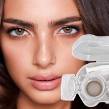 5 Pairs Of Colored Contact Lenses, Including A Contact Lens Case And Wearing Tools, Offer A Variety Of Color Options. They Can Be Used For About Half A Year And Are Suitable For Makeup On The Eyes, Changing Styles, Role-Playing, Festive Event Dressing, Halloween Costumes, And Cosplay, Etc. - 棕色盒子套裝 - 查看 2