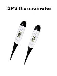 1/2pcs Adult Digital Thermometer, 10 Seconds Fast Oral Body Temperature Measurement For Fever, 2pcs Thermometer Set, Accurate Temperature Reading In Celsius/Fahrenheit, Family Healthcare, Gift, Household Essential, Health Essential - Multicolor - View 4