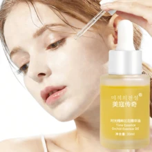 1 chai tinh chất làm sáng da Niacinamide, serum chống lão hóa, tinh dầu chiết xuất hoa lan 30ml, dưỡng ẩm sâu, chống lại các dấu hiệu lão hóa sớm, làm mờ nếp nhăn và vết chân chim, làm săn chắc da, cải thiện tình trạng da xỉn màu và làm sáng da, món quà chăm sóc da tuyệt vời dành cho bạn gái hoặc Ngày của Mẹ. - Màu vàng - Xem 4