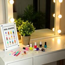 1pc Professional Nail Art Display Board - Nail Salon Poster And Nail Technician Supplies - White - View 3