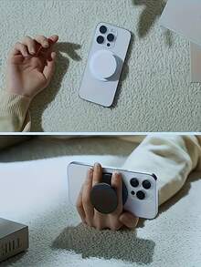 Solid Color 1/4 Packs Transparent Airbag Suction Cup Phone Holder, Desktop Heart-Shaped Airbag Stand, Silicone Multifunctional Bracket, Adhesive Phone Holder, Free, Phone Accessories, OctoBuddy, Phone Cases, Phone Accessories, Wallet Essential, Perfect Choice For Valentine's Day, Birthday, And Daily Surprises, Valentine's Day Gift, Birthday Gift - Multicolor - View 5