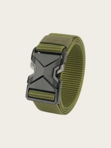 Men's Tactical Belt With Automatic Buckle, Multifunctional Outdoor Casual Fashion Waist Belt - Multicolor - View 5