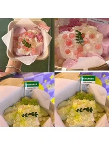 Street Food Oil-Proof And Waterproof Paper Liner, Suitable For Fried Foods And Desserts, Especially Suitable For Sakura Tofu Pudding - Multicolor - View 2