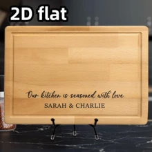 Fall Lover Gifts Custom Name Board Christmas Love Personalized Cutting Board Love Home Decor New Kitchen Gifts New Home Gift Newlywed Gifts - Multicolor - View 4