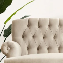 Loveseat Sofa For Living Room, Couch In A Box, Sofa Para Sala, Love Seats Furniture, Long Couches, Settee, Textile - Màu be - Xem 5