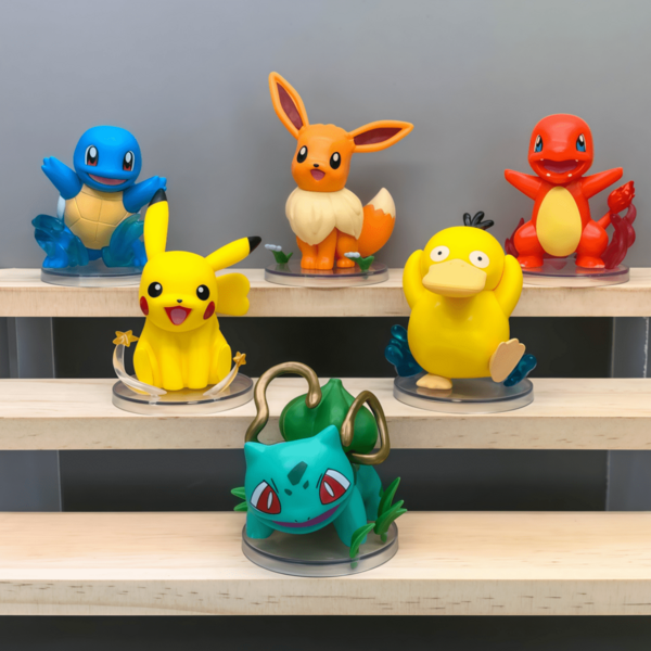 pokemon Caixa Mistério Pokémon - Miniaturas Colecionáveis em PVC, Presente Inusitado para Adolescentes e Adultos, Decoração de Escritório, Coleção de Caixa Surpresa Adequada para Sala de Estar, Decoração de Quarto, Presente de Aniversário, Suprimentos para Festa de Feriado, Partes Não Destacáveis, Design Criativo