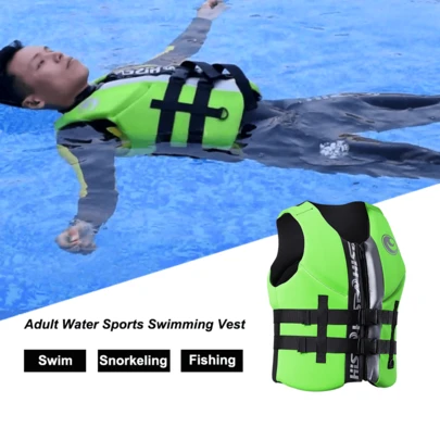 HISEA Adult Water Sports Swimming Vest; Men's Outdoor Sports And Swimming Equipment; Women's Outdoor Fishing Buoyancy Suit; Side Zipper Surfing Buoyancy Vest