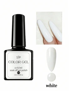 1/5 瓶粉色、红色和白色系列 UV 凝胶指甲油，DIY 美甲用品，适合法式美甲、日常和节日佩戴 - 彩色 - 查看 15