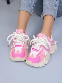 1双儿童运动鞋，男女童春秋季透气运动鞋，适合幼儿和小学生 - 粉色 - 查看 7