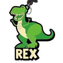 Disney 正版授权玩具总动员PVC钥匙扣（1个） - 完美的背包装饰和送给朋友的生日礼物 - 巴斯光年、外星人、弹簧狗、霸王龙 - 黑色 - 查看 7