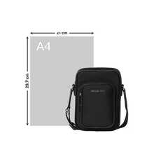 Michael Kors Khai 尼龙 North South 小号手机斜挎包 - 黑色 - 查看 5