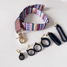 1pc Multicolor Lanyard Anti Loss Protective Strap With 6pcs Silicone Rings For Different Size Vape Device Does Not Contain Electronic Cigarettes - Multicolor - View 2