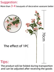1/2支70厘米长茎人造玫瑰，迷你丝绸玫瑰，适用于家居、房间、书桌、派对、生日、卧室、婚礼、花园、室内外装饰、春季和情人节装饰 - 彩色 - 查看 12