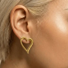 6/8/10Pairs Multipack Vintage Gold Earrings For Women Asymmetrical Statement Earring For Women Bold Geometric Big Flower Earring Stud Stainless Steel Jewelry Set For Women Gift -Lucky Pack-Random Shipping-Styles Will Not Be Repeated - Gold - View 3