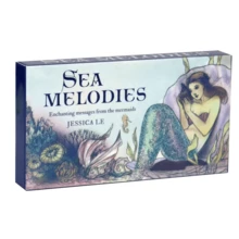 1 Set Ocean Melody Inspired Cards - 40 Cards, A Card Game, Magical Messages From Mermaids, Divination Cards, Mermaid Oracle Cards - Multicolor - View 1