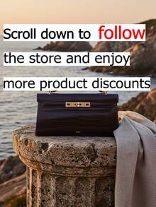 Bolso de mano con estampado de cocodrilo, diseño minimalista y elegante con asa superior y cierre de giro, interior espacioso adecuado para artículos esenciales diarios como lápiz labial, llaves, cosméticos, versátil para el trabajo, las compras, los viajes de negocios y talla grande - Negro - Ver 2