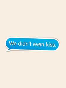 We Haven't Even Kissed Stickers | Romance Novel Quote Vinyl Stickers | Sports Romance Theme Stickers | BookTok Romance Novel Fan Gifts | Intense Rivals Fanfiction, LGBTQ+ Hockey Fiction, Funny Images, Emojis, Speech Bubbles, Waterproof Stickers - Multicolor - View 9