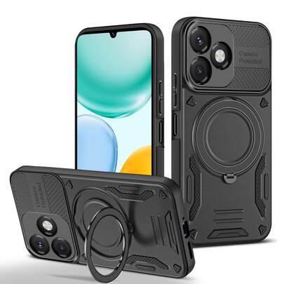 For Honor X5C 4G/Compatible Honor X5C Plus 4G/Compatible Honor Play10A 4G 2025 Case, Built-In 360°Rotate Magnetic Ring Stand Shockproof Protective Phone Case For Honor X5C 4G/Compatible Honor X5C Plus 4G/Compatible Honor Play10A 4G 2025 Phone Case