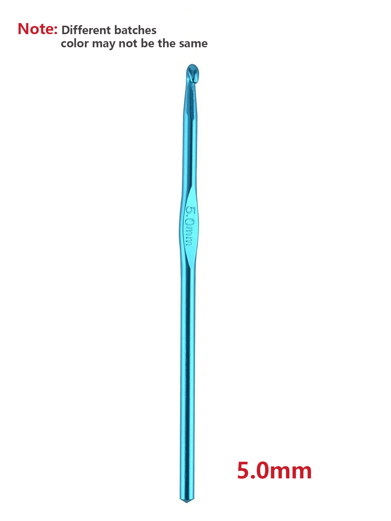 14支装多色铝制钩针，2-10毫米钩针，现代铁质编织钩针，适合初学者和经验丰富的钩针爱好者 - 彩色 - 查看 22