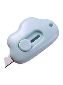 1pc Mini Cloud-Shaped Utility Knife/Box Cutter/Envelope Opener/Envelope Cutter, Portable Cloud-Shaped Paper Cutter With Keychain Hole