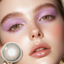 5 Pairs Of Colored Contact Lenses, Including A Contact Lens Case And Wearing Tools, Offer A Variety Of Color Options. They Can Be Used For About Half A Year And Are Suitable For Makeup On The Eyes, Changing Styles, Role-Playing, Festive Event Dressing, Halloween Costumes, And Cosplay, Etc. - 棕色盒子套裝 - 查看 6