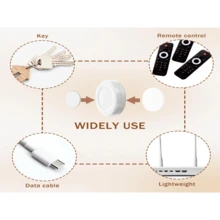 四件套磁性遥控器支架，壁挂式强力固定电视遥控器支架，遥控器磁性贴纸，免打孔墙贴收纳贴，双面强力磁扣，免打孔可调节磁性贴纸，防丢防滑家用办公通用磁性贴片 - 彩色 - 查看 8