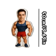 A Personalized Custom Pillow, A Customized Photo Pillow As A Gift, And A Couple Pillow With The Groom's Image Printed On It. - Muscle - View 10