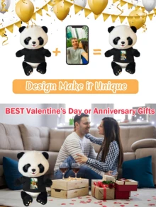 1 tượng gấu trúc, có thể tùy chỉnh chữ và hình ảnh, quà tặng thú vị, quần áo búp bê, quà tặng cá nhân hóa, quà tặng cho nữ/nam, quà kỷ niệm, thích hợp cho ký túc xá sinh viên, trang trí nhà cửa, trang trí đám cưới, trang trí xe hơi, lễ rửa tội, trang trí Giáng sinh, quà tặng cho phụ nữ, quà tặng ngày Valentine - Nhiều màu - Xem 8