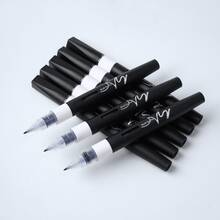 4pcs/Set Black Calligraphy Brush Pens - Soft Japanese PVC Flexible Tip, Liquid Ink System Smooth Flow - Professional Calligraphy Practice Pens Suitable For Handwriting, Sketching, Journaling And Art Drawing - Auto Ink System - View 7