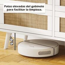 Aparador Buffet Mueble Para Sala Con 6 Cajones - Cómoda Para Dormitorio - Blanco - Ver 5