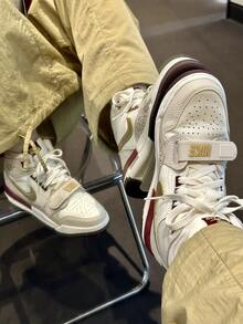 Nike 乔丹皮革高帮防滑篮球鞋