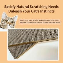 纸板猫抓板，适合送给宠物主人的礼物 - 44cm*21cm*3cm - 查看 3