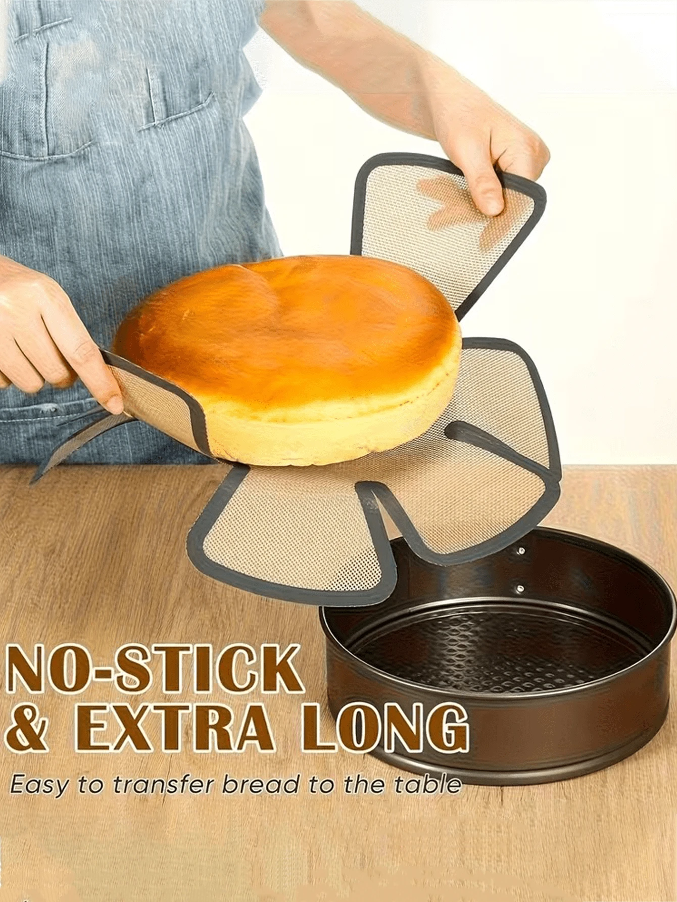 1pc LDQ Non-Stick Silicone Bread Proofing Mat - Reusable Round Dough Mat With Non-Slip Edges, Suitable For Challah Bread, Homemade Bread, Bread Molds (Fits 9.5 Inch Bread Mold) - Easy Clean Baking Accessory, Home Living, Kitchen, Baking Mat