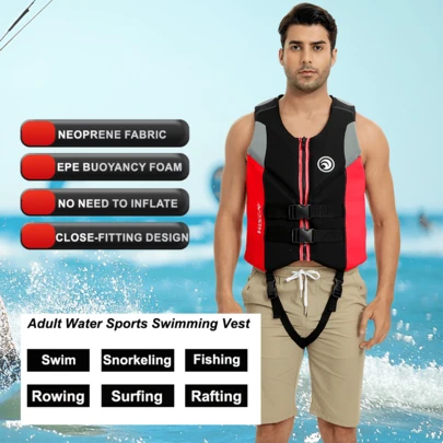 HISEA Adult Water Sports Swimming Vest Outdoor Fishing Buoyancy Suit