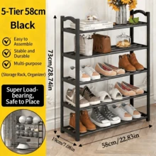 Multi-Tier Shoe Rack Organizer - Metal And Plastic, Free Standing Shoe Shelf For Various Rooms, Sturdy Floor Mount Shoe Storage With Multiple Layers - Multicolor - View 14