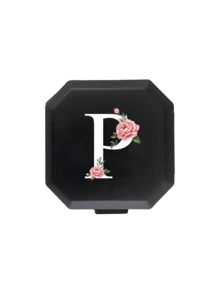Portable Pill Box With Pink Peony Flower & A-Z Letter Pattern, Pink Peony Flower Design, Portable Medical First Aid Kit, 6 Compartment Capsule Storage Box, Travel Pill Case Medicine Bag Pill Containers Hospital Bag Medicine Organizer Medicine Storage Bag Travel Must Haves Bags For Traveling Holiday Essential - Multicolor - View 23