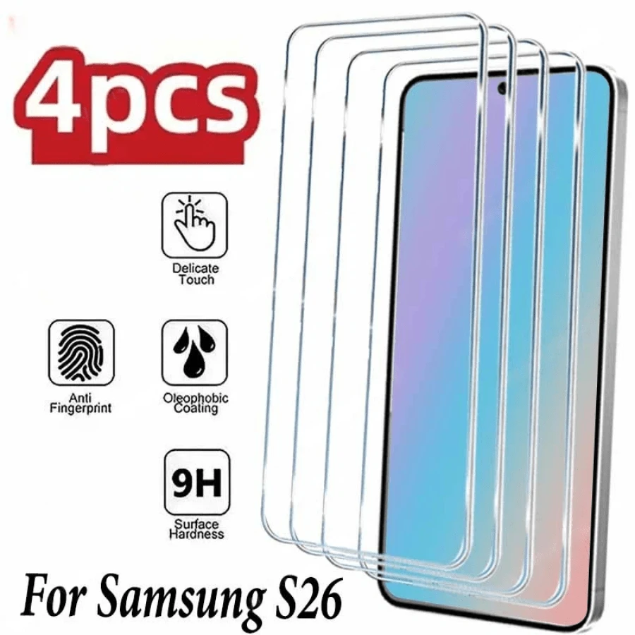 4 片装高清屏幕保护膜，适用于三星 Galaxy S26 - 9H 硬度 - 4件 - 查看 1