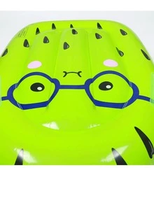 1pc Inflatable Pineapple Shaped Floating Lounger With Handles (Handle Color Random)