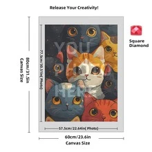 [5D Diamond Painting]Custom Diamond Art Painting Kits For Adults, DIY Personalized Diamond Art Photo Customized Your Own Photos, Painting By Diamond Pictures Kits For Home Decor (For Family),Custom 5D Full Diamond Art Painting Craft - Multicolor - View 52